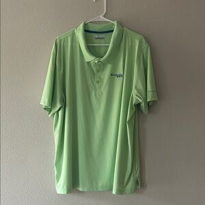 Columbia PFG Men's Light Green Polo Shirt XXL